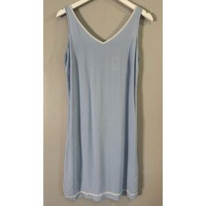 Y2K GAP Factory NWT Blue Rayon Shift Dress Sleeveless Minimalist Size S